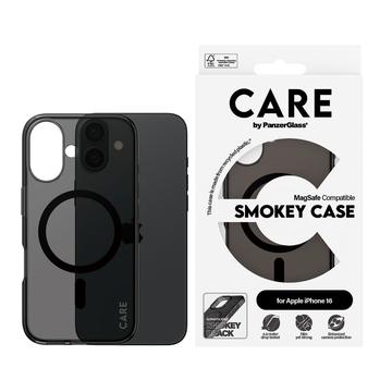 Capa PanzerGlass Care Smokey Urban Combat para iPhone 16 - Compatível com MagSafe - Preto