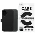 Capa para carteira 2 em 1 PanzerGlass Care Tango para iPhone 16 - Compatível com MagSafe - Preto