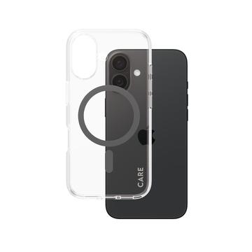 Capa PanzerGlass Care Transparent Urban Combat para iPhone 16 - Compatível com MagSafe - Preto