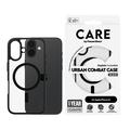 Capa PanzerGlass Care Urban Combat para iPhone 16 - Compatível com MagSafe - Preto