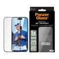 Protetor de ecrã PanzerGlass Ceramic Protection Ultra-Wide Fit EasyAligner para iPhone 16/15 - 9H - Bordo preto