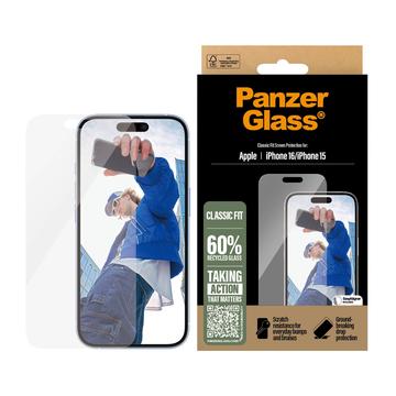 Protetor de Ecrã PanzerGlass Classic Fit para iPhone 16/15