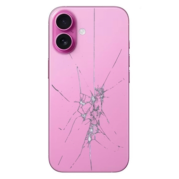 Reparação da capa traseira do iPhone 16 Plus - só vidro - Cor-de-Rosa