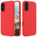 Capa de Silicone Líquido para iPhone 16 Plus - Vermelho