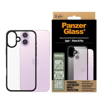 Capa PanzerGlass HardCase para iPhone 16 Plus - Preto / Transparente