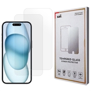 Protector de Ecrã Saii 3D Premium para iPhone 16 Plus - 2 Unidades