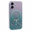 Capa MagSafe Sparkle Glow para iPhone 16 Plus - Verde