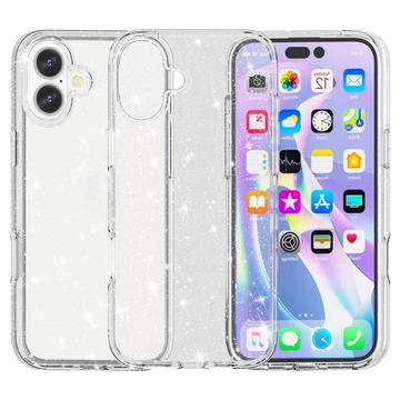 Capa Híbrida Stylish Glitter Series para iPhone 16 Plus