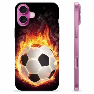 Capa de TPU - iPhone 16 Plus - Chama do Futebol