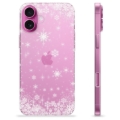 Capa de TPU - iPhone 16 Plus - Flocos de Neve