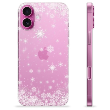 Capa de TPU - iPhone 16 Plus - Flocos de Neve