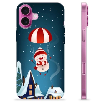 Capa de TPU - iPhone 16 Plus - Boneco de Neve