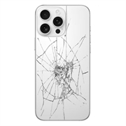 Reparação da capa traseira do iPhone 16 Pro - só vidro - White Titanium