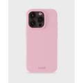 Capa de silicone Holdit para iPhone 16 Pro - Cor-de-Rosa