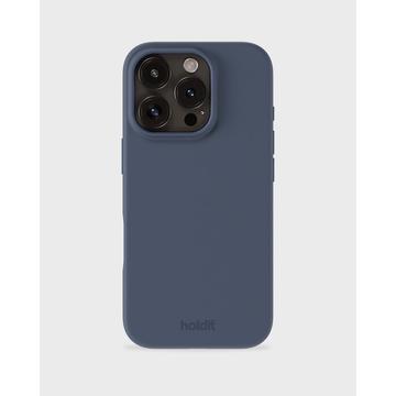 Capa de silicone Holdit para iPhone 16 Pro - Azul Pacífico