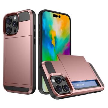 Capa Híbrida com Porta-Cartões Deslizantes para iPhone 16 Pro