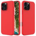 Capa de Silicone Líquido para iPhone 16 Pro - Vermelho