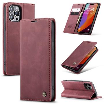 Bolsa Tipo Carteira Caseme 013 Series para iPhone 16 Pro Max - Grená