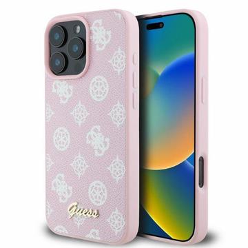 Capa Guess Peony Script para iPhone 16 Pro Max - Compatível com MagSafe