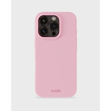 Capa de silicone Holdit para iPhone 16 Pro Max - Cor-de-Rosa