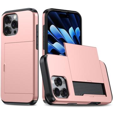 Capa Híbrida com Slot para Cartão Deslizante para iPhone 16 Pro Max