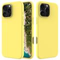 Capa de Silicone Líquido para iPhone 16 Pro Max - Amarelo