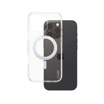 Capa Kickstand PanzerGlass Care para iPhone 16 Pro Max - Compatível com MagSafe - Prateado