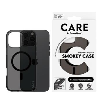 Capa PanzerGlass Care Smokey Urban Combat para iPhone 16 Pro Max - Compatível com MagSafe - Preto