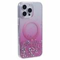 Capa MagSafe Sparkle Glow para iPhone 16 Pro Max - Rosa