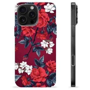 Capa de TPU - iPhone 16 Pro Max - Flores Vintage