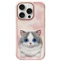 Capa de gato para iPhone 16 Pro Nimmy Friends Big Eyed Pet 2.0 - Rosa