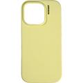 Capa de silicone para iPhone 16 Pro Nudient Base - Amarelo pálido