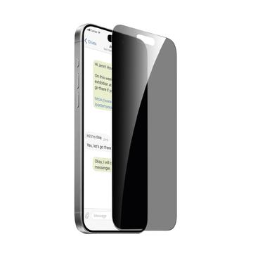 Protetor de ecrã de vidro temperado Puro Privacy para iPhone 16 Pro 9H - Anti-espionagem