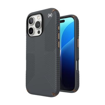 Capa híbrida Speck Presidio2 Grip para iPhone 16 Pro - Cinzento