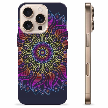 Capa de TPU - iPhone 16 Pro - Mandala Colorida