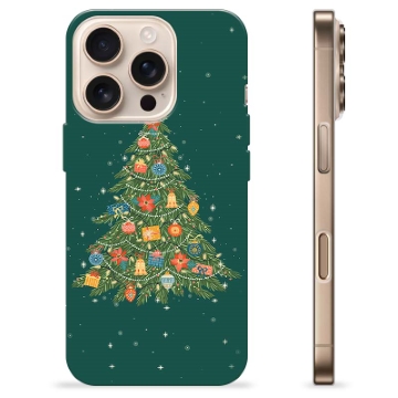 Capa de TPU - iPhone 16 Pro - Árvore de Natal