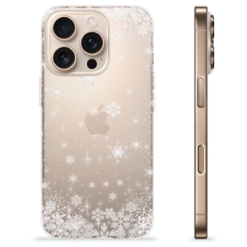 Capa de TPU - iPhone 16 Pro - Flocos de Neve