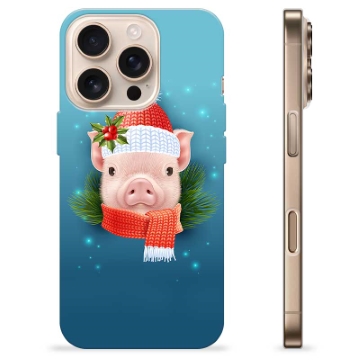 Capa de TPU - iPhone 16 Pro - Porquinho de Inverno