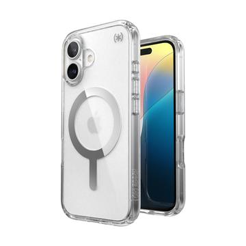 Capa Speck Presidio Perfect-Clear para iPhone 16 - Compatível com MagSafe - Transparente