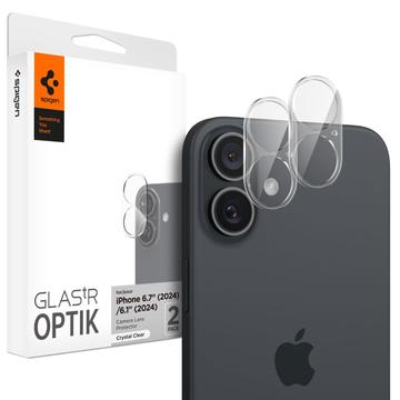 Protetor de Câmara Spigen Optik.tR para iPhone 16/16 Plus - Preto