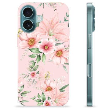 Capa de TPU - iPhone 16 - Flores em Aquarela