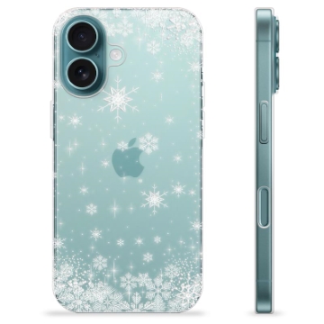 Capa de TPU - iPhone 16 - Flocos de Neve