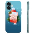 Capa de TPU - iPhone 16 - Porquinho de Inverno