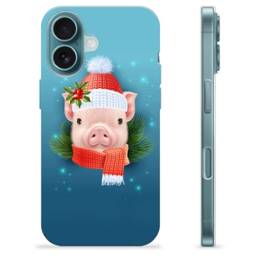 Capa de TPU - iPhone 16 - Porquinho de Inverno