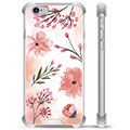 Capa Híbrida para iPhone 6 / 6S  - Flores Cor de Rosa