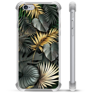 Capa Híbrida para iPhone 6 Plus / 6S Plus  - Folhas Douradas