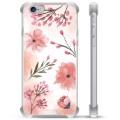 Capa Híbrida para iPhone 6 Plus / 6S Plus  - Flores Cor-de-rosa