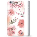 Capa de TPU para iPhone 6 Plus / 6S Plus  - Flores Cor-de-rosa