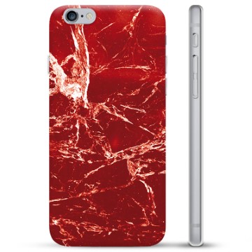 Capa de TPU para iPhone 6 Plus / 6S Plus  - Mármore Vermelho