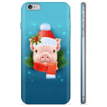 Capa de TPU para iPhone 6 Plus / 6S Plus  - Porquinho de Inverno